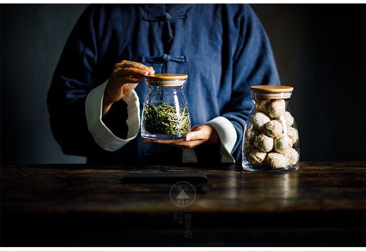 Hũ Trà Nứt Nắp Tre