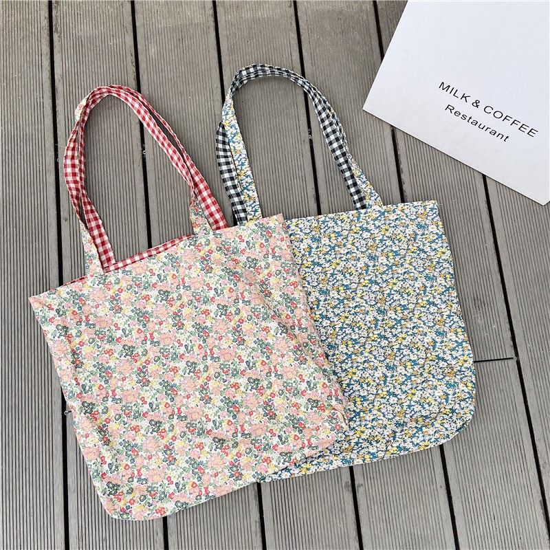 Túi Tote Hoa Vintage