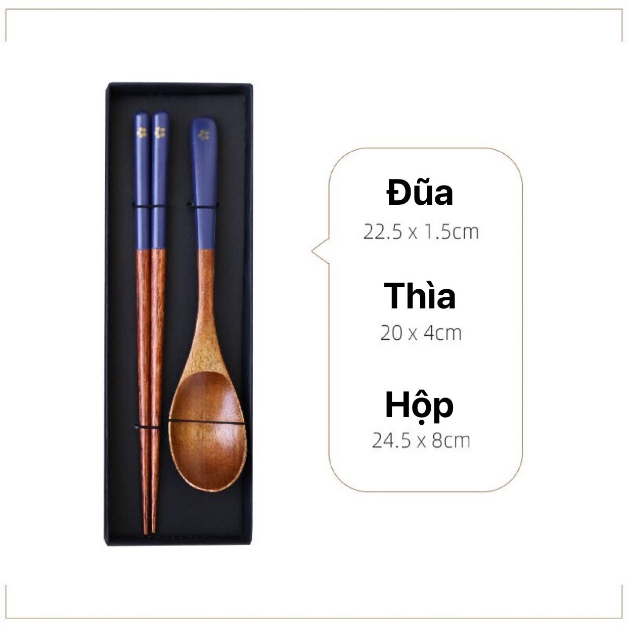 Set Thìa Đũa Hoa Đào