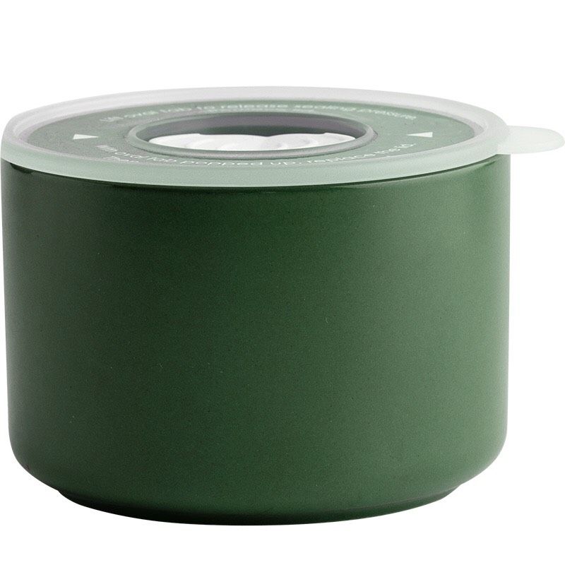 Hộp Gốm Xanh Vàng