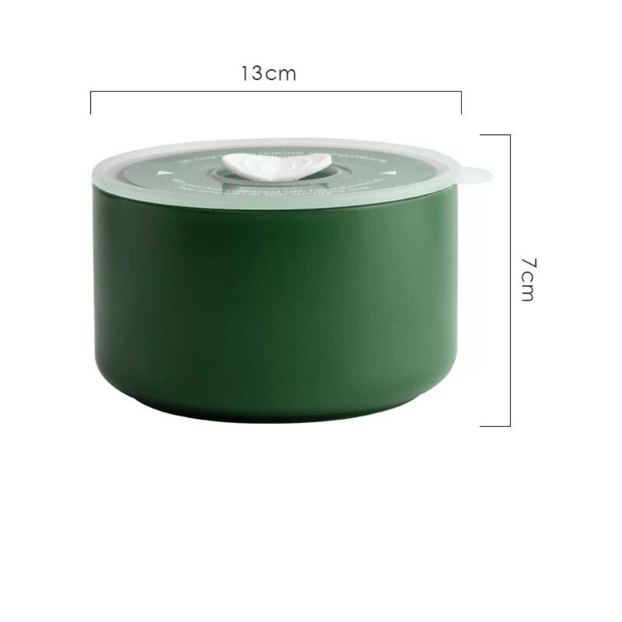 Hộp Gốm Xanh Vàng