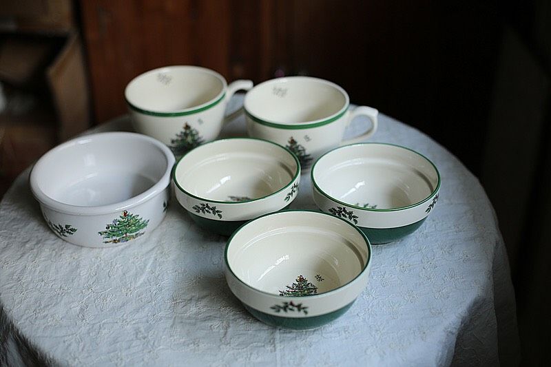 Bát Sứ Trắng Cây Thông