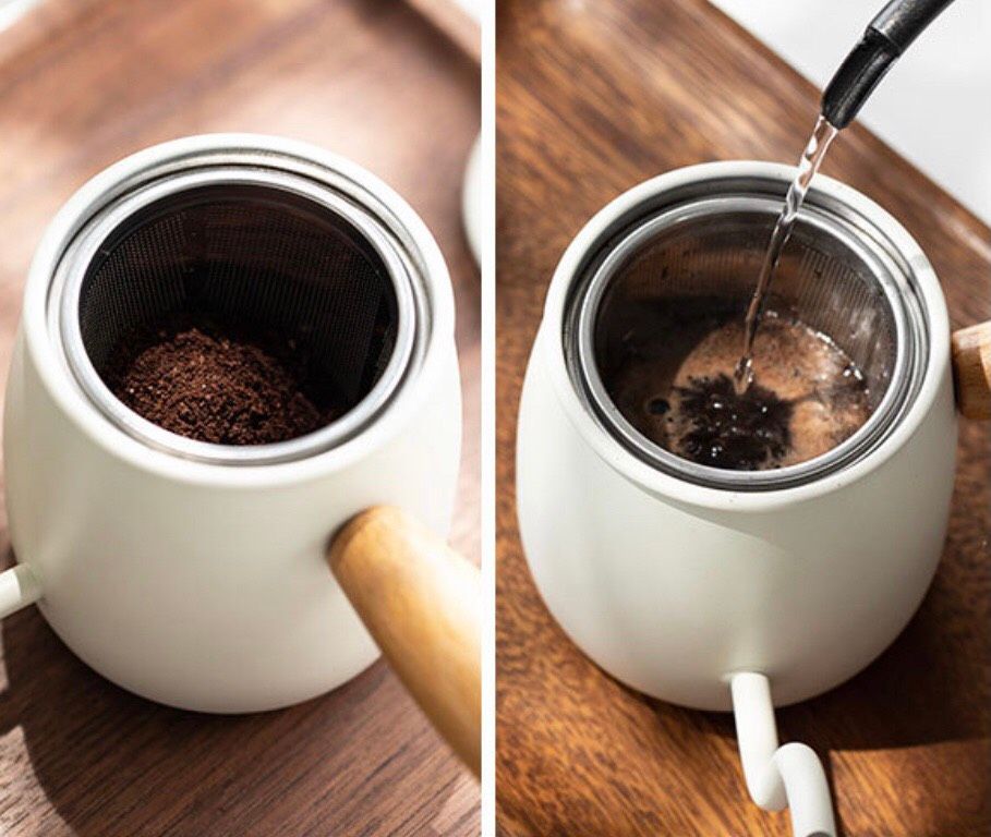 Bình Cafe Cổ Ngỗng Giữ Nhiệt
