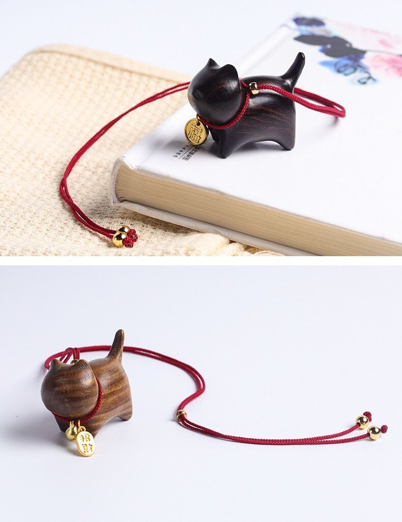 Mèo Tài Lộc (Gỗ Đàn Hương)