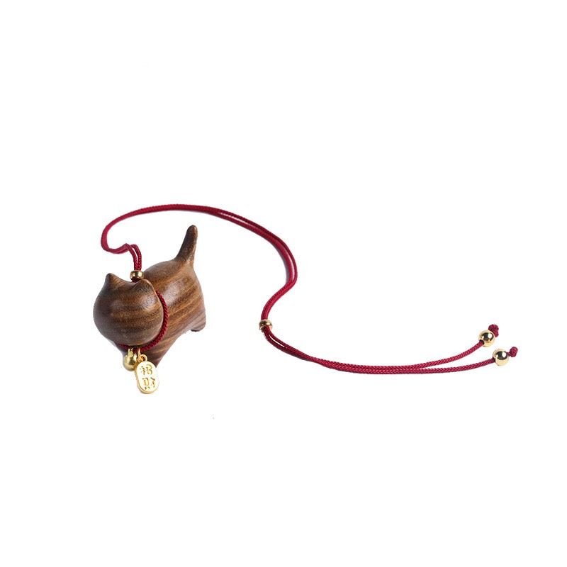 Mèo Tài Lộc (Gỗ Đàn Hương)
