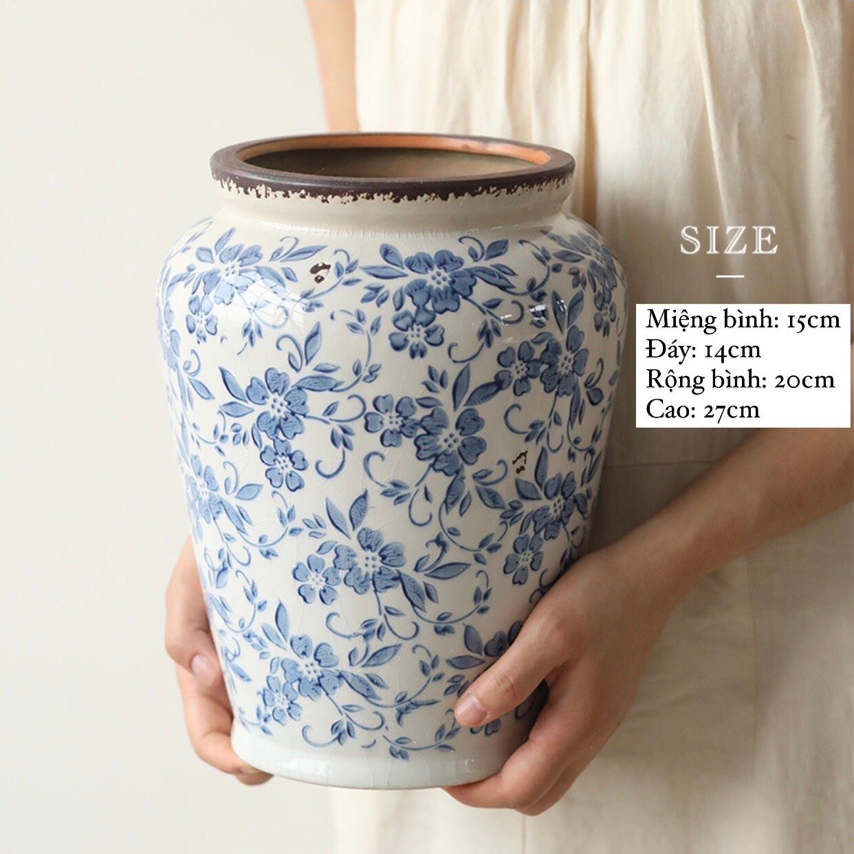 Bình Hoa Nứt Lưu Ly