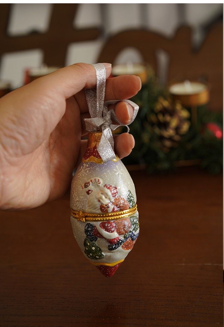 Quả Cầu Gốm Treo Giáng Sinh