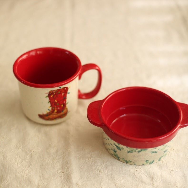 Cốc Viền Quai Xanh, Đỏ Giáng Sinh