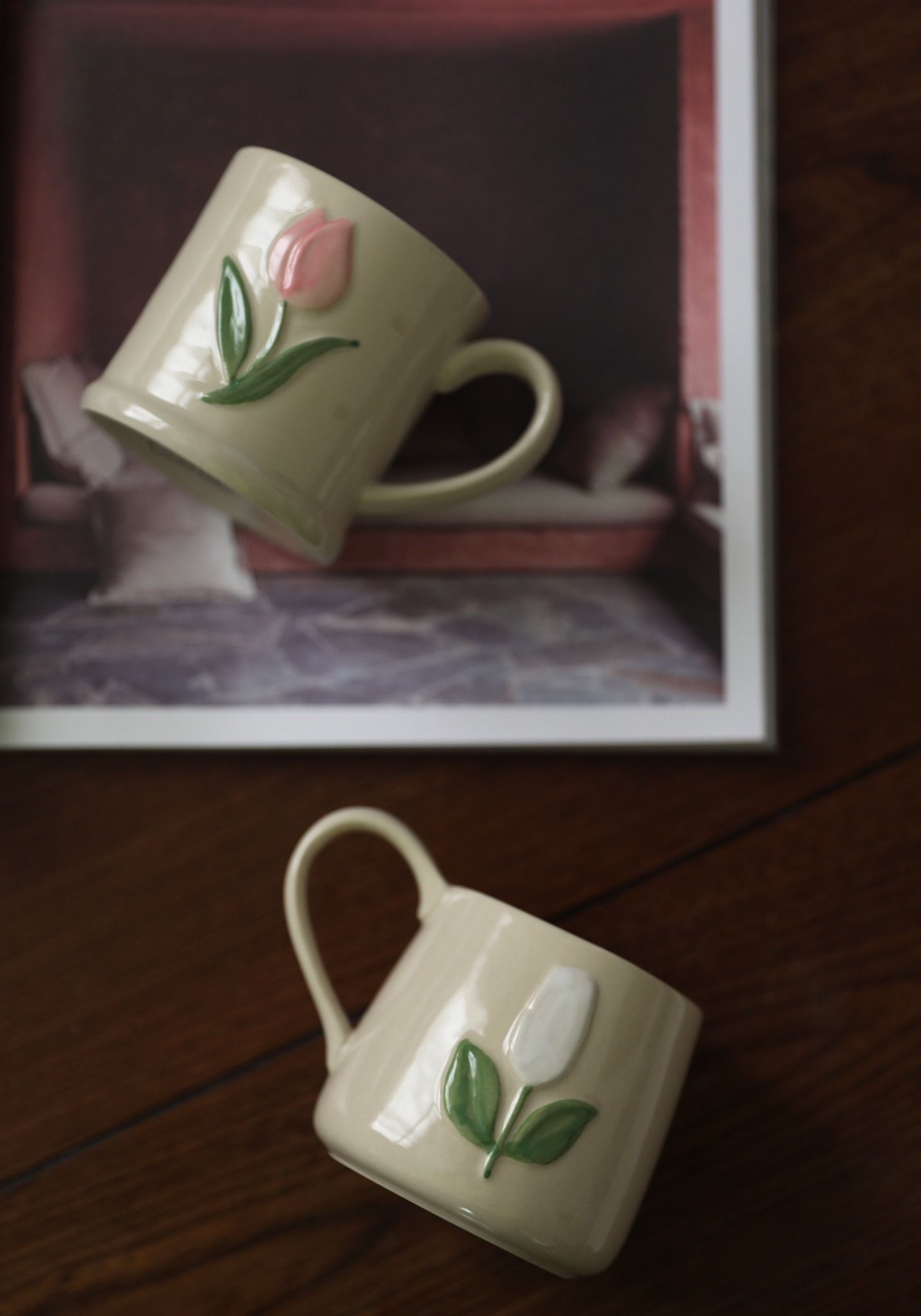 Cốc Tulip Màu Tro
