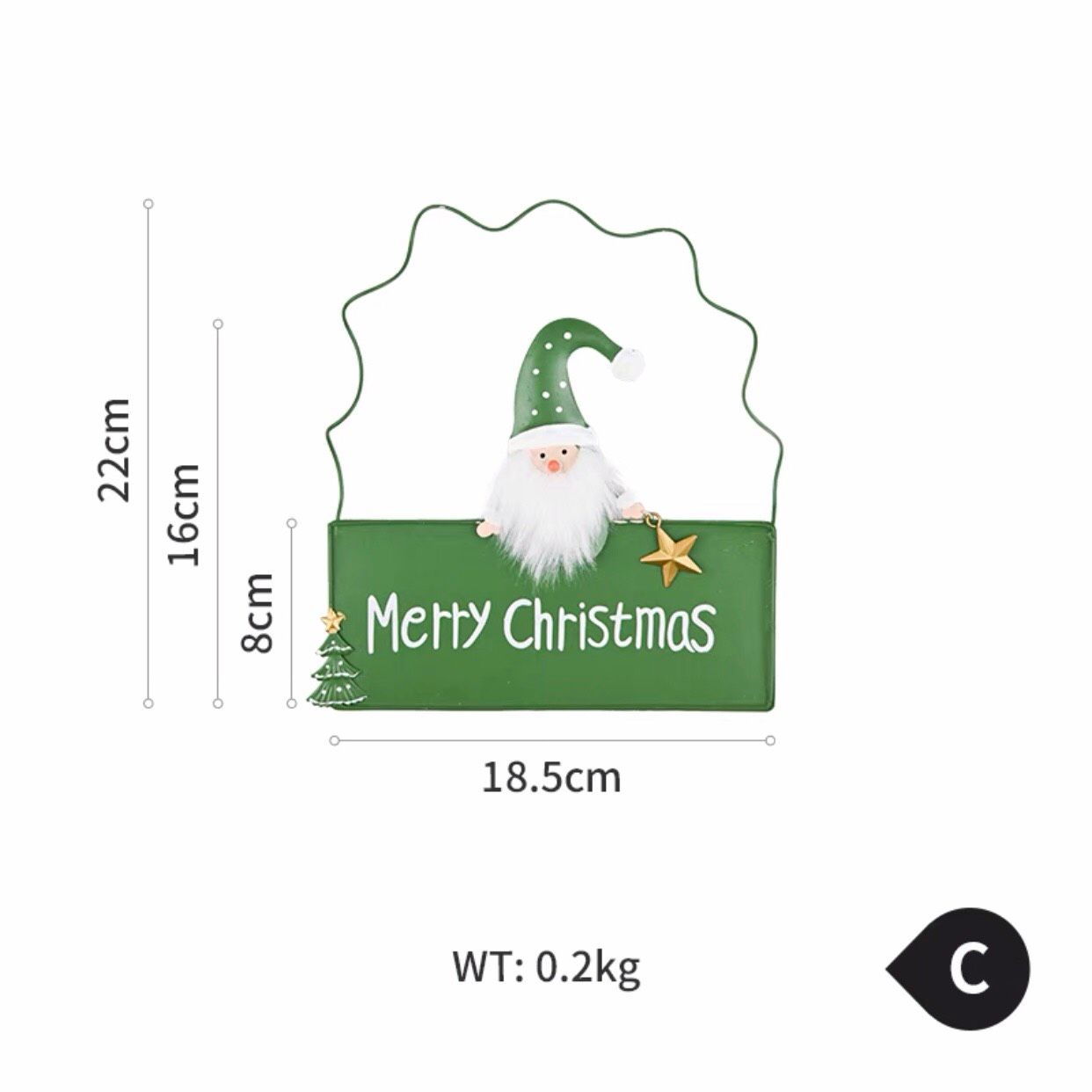 Biển Merry Xanh Trắng Đỏ