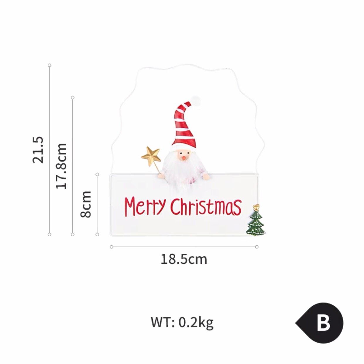Biển Merry Xanh Trắng Đỏ