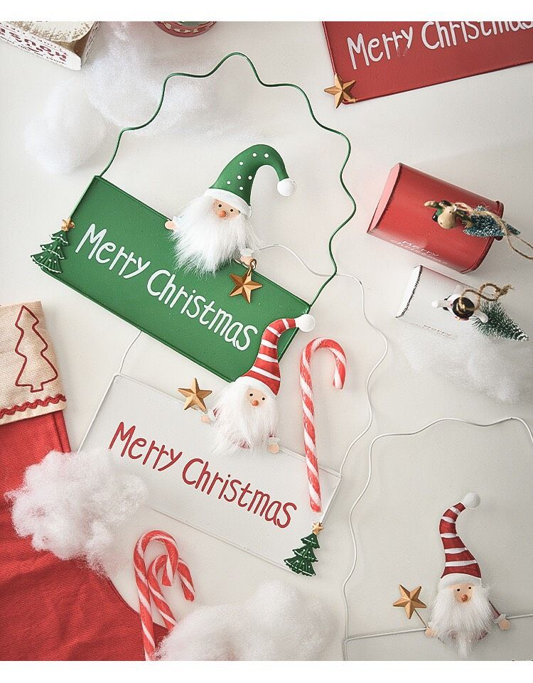 Biển Merry Xanh Trắng Đỏ