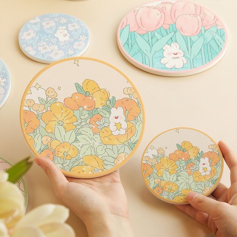 Lót Cốc Thỏ Hoa