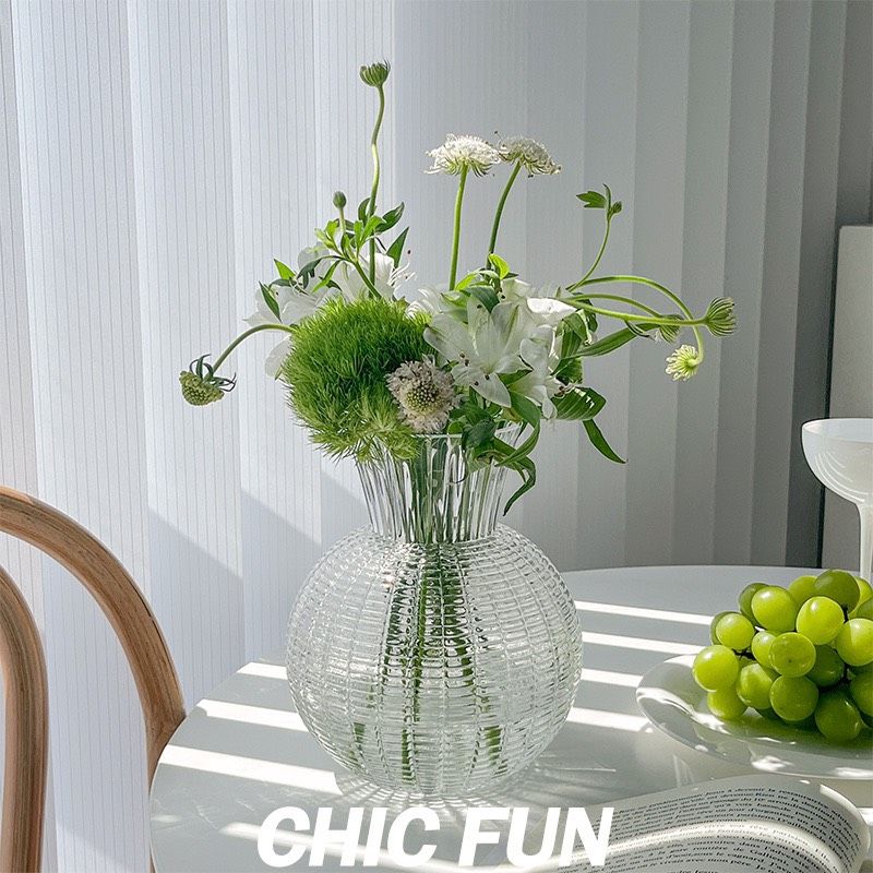 Bình Thủy Tinh Sọc Miệng Loe