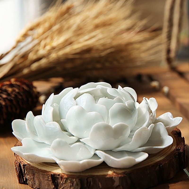 Mẫu Đơn Sứ Xanh Ngọc Đốt Trầm