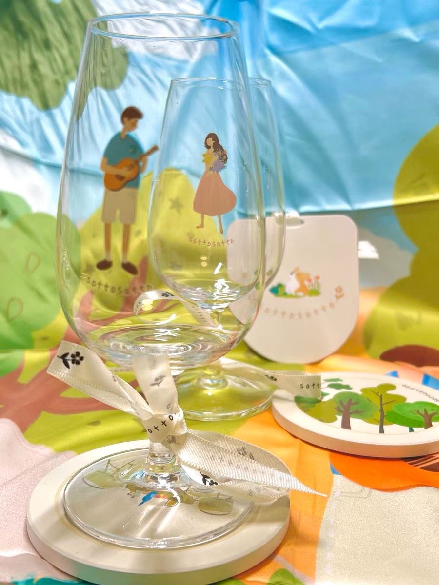 Gói Quà Ly Thủy Tinh Đôi