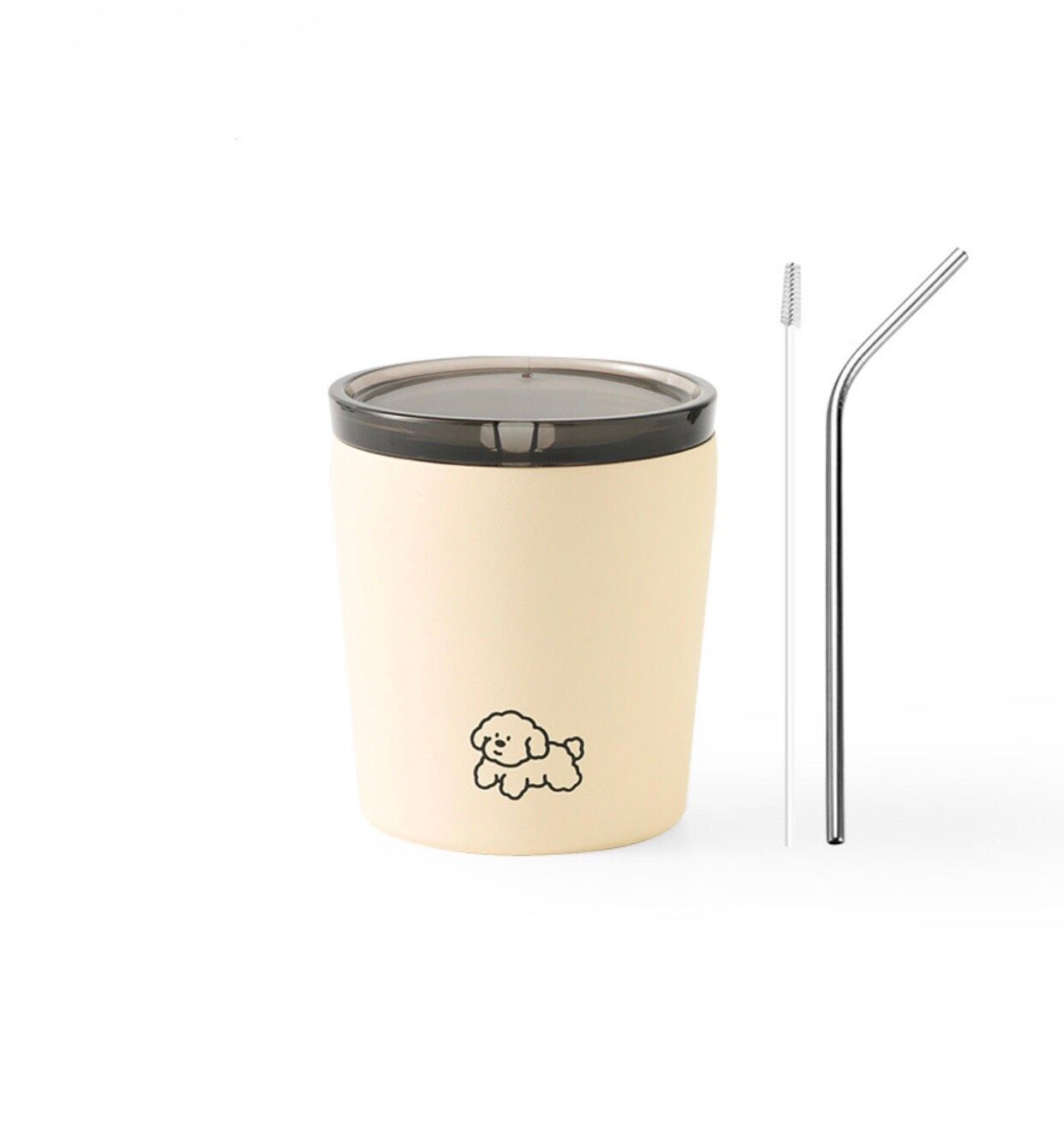 Cốc Giữ Nhiệt Cún (Kèm Ống Hút)