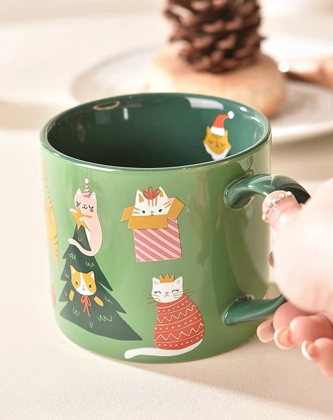 Cốc Mèo Giáng Sinh