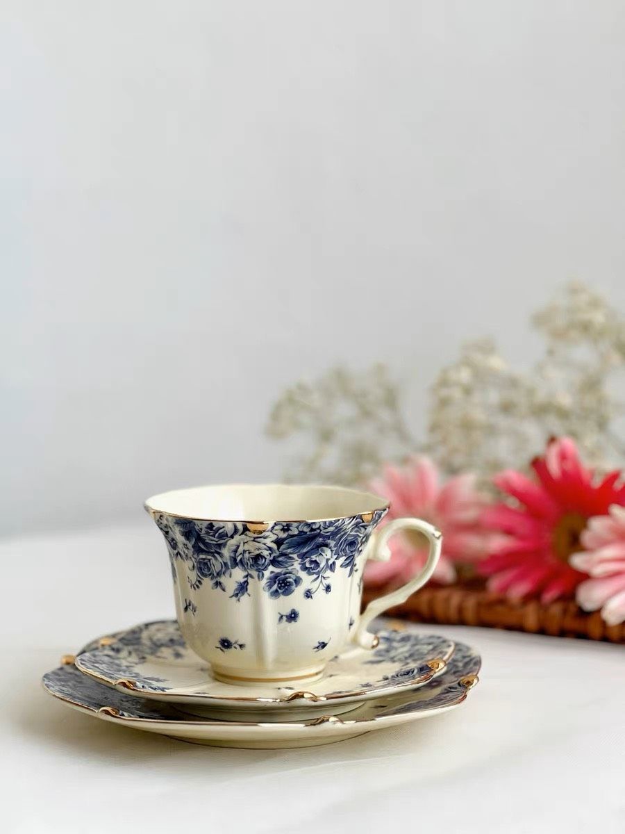 Set Tách Hoa Hồng Xanh