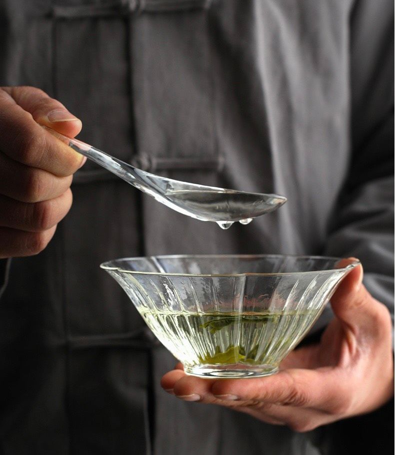 Bát, Thìa, Tách Hoa Thủy Tinh