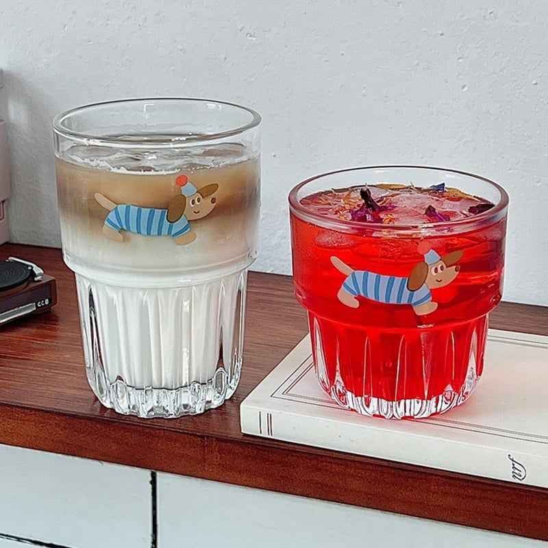Cốc Cún Áo Sọc