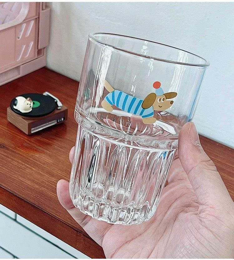 Cốc Cún Áo Sọc