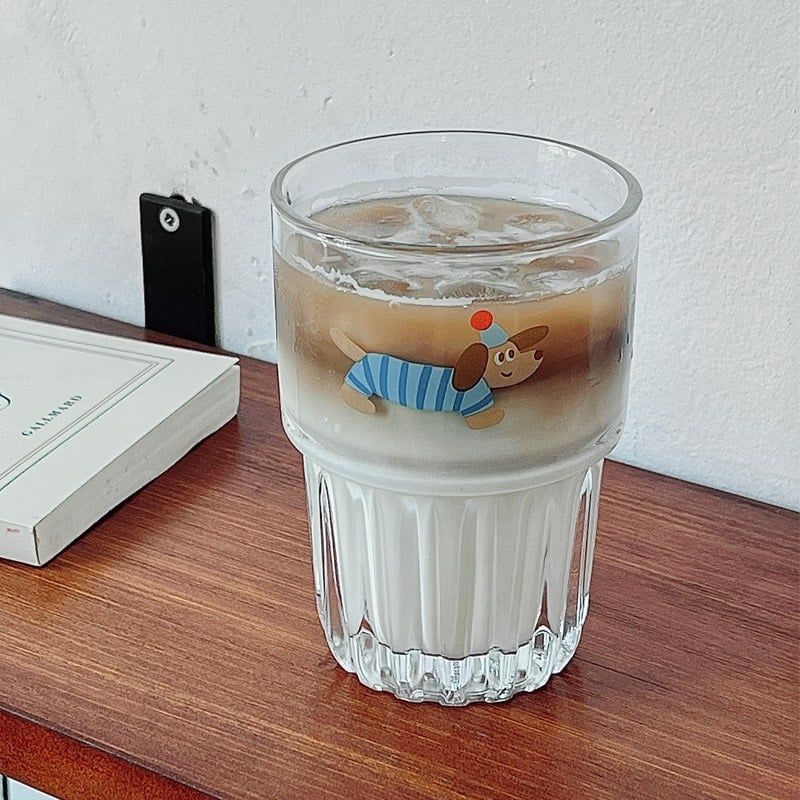 Cốc Cún Áo Sọc