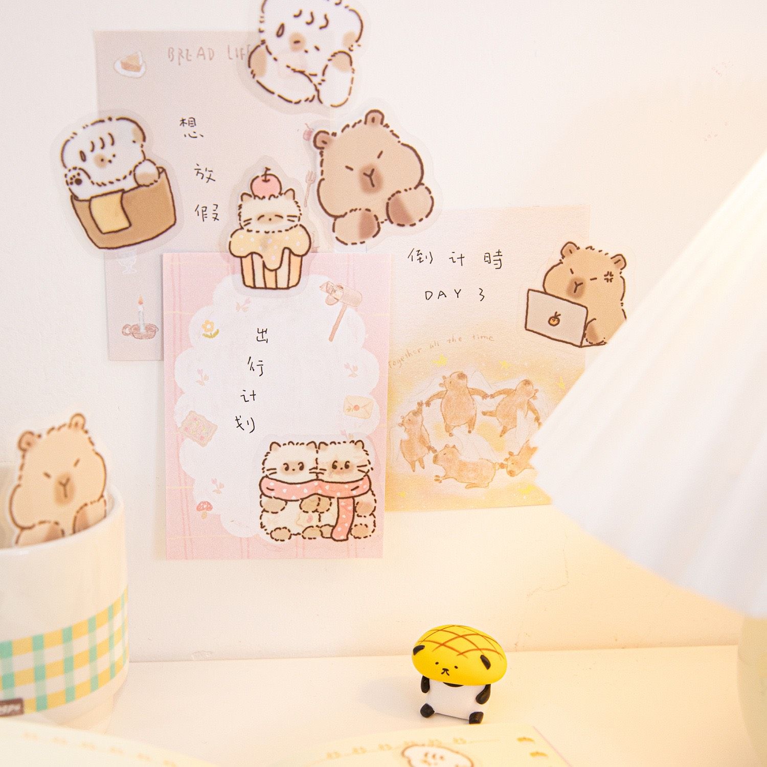 Sticker Gấu, Mèo
