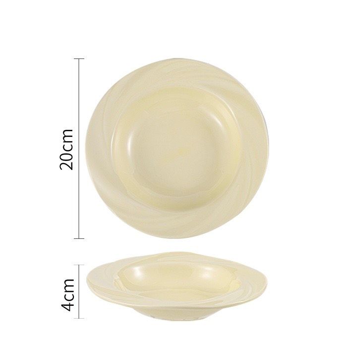 Đĩa Pastel Viền Sóng