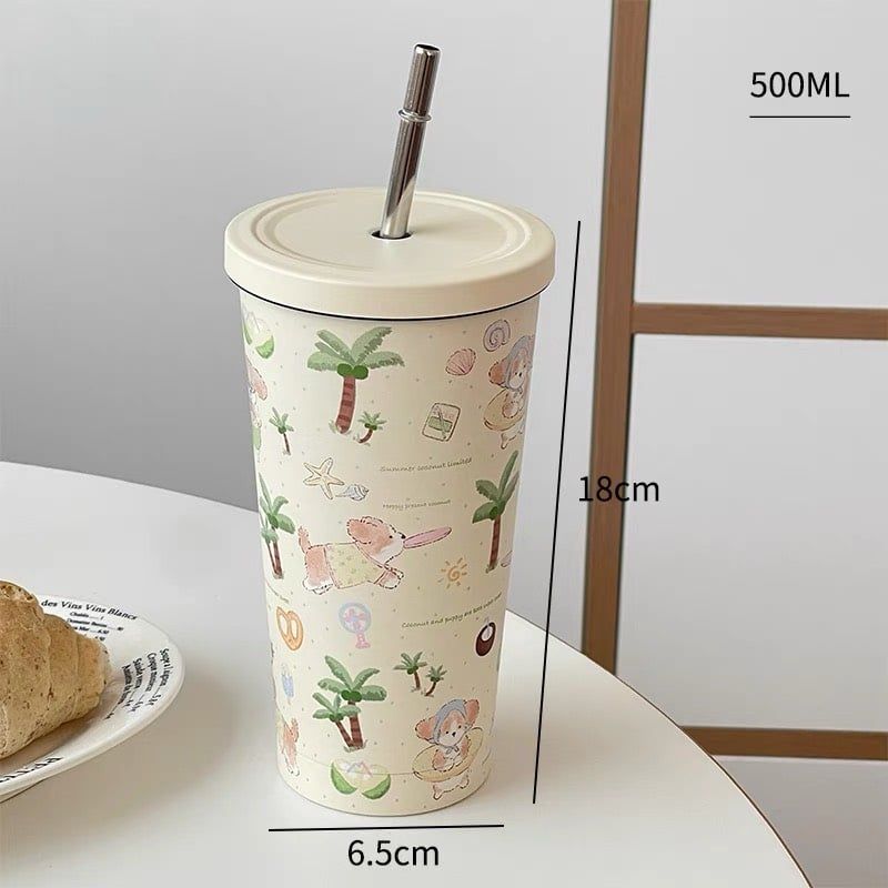 Cốc Giữ Nhiệt Cún Nâu