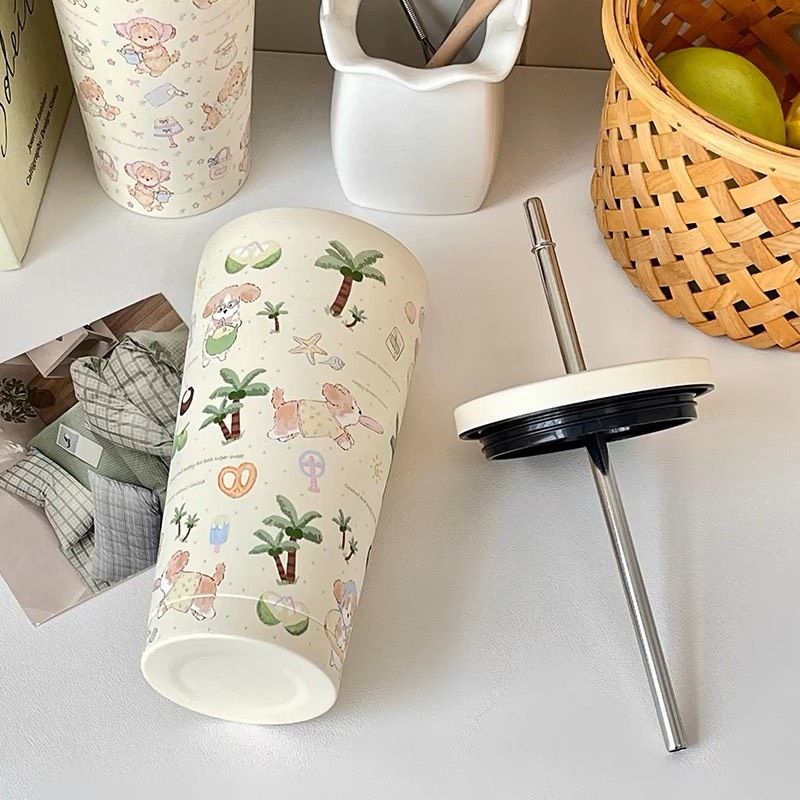 Cốc Giữ Nhiệt Cún Nâu