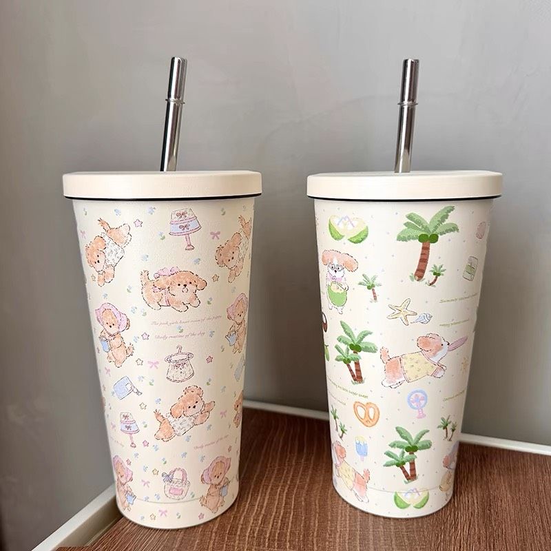 Cốc Giữ Nhiệt Cún Nâu