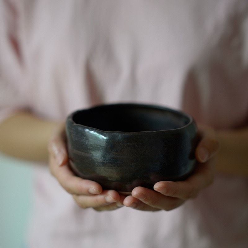 Bát Matcha Gốm Thô