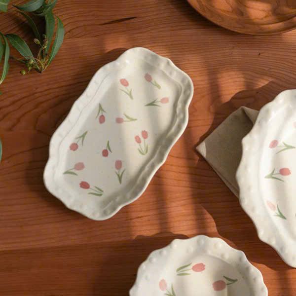 Đĩa Hoa Tulip Retro