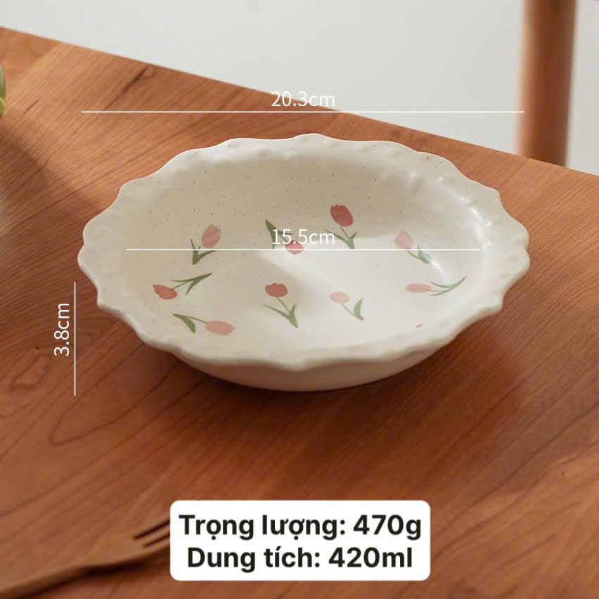 Đĩa Hoa Tulip Retro