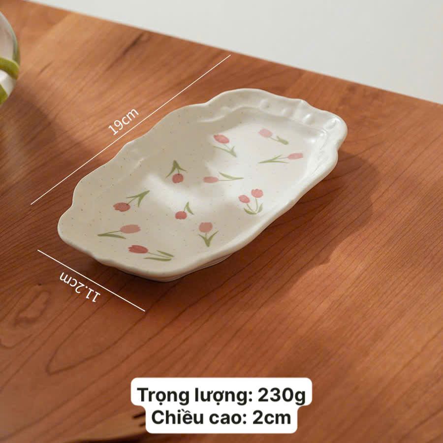 Đĩa Hoa Tulip Retro
