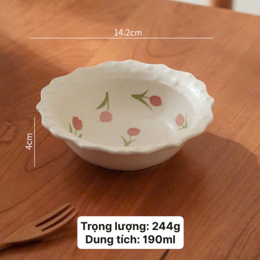 Đĩa Hoa Tulip Retro