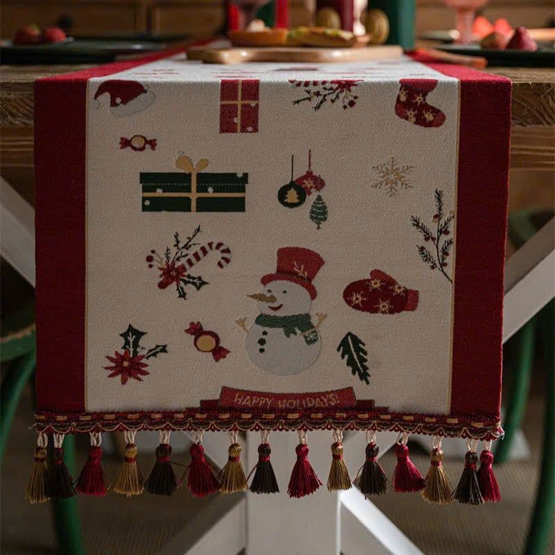 Khăn Trải Bàn Người Tuyết Xmas