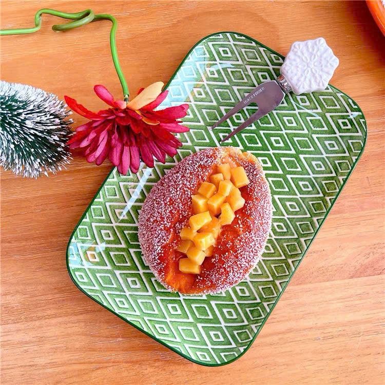 Đĩa Họa Tiết Xanh