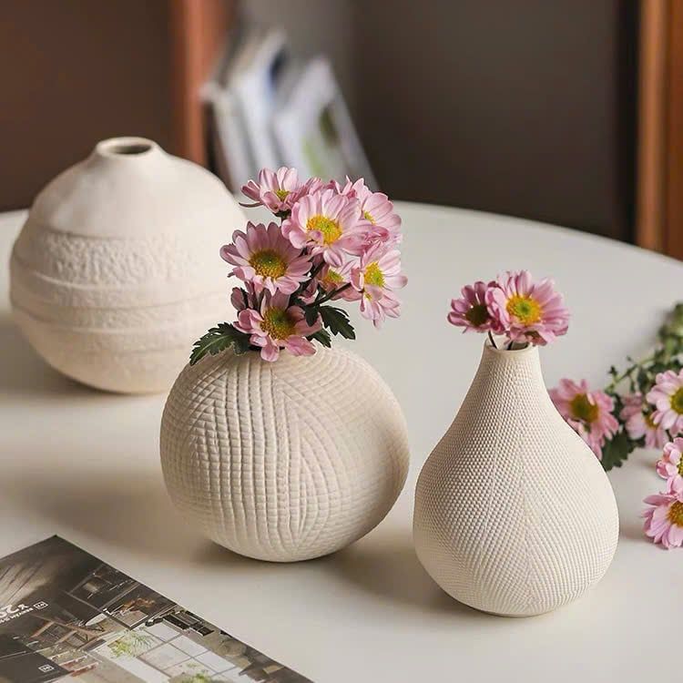 Bình Hoa Gốm Retro