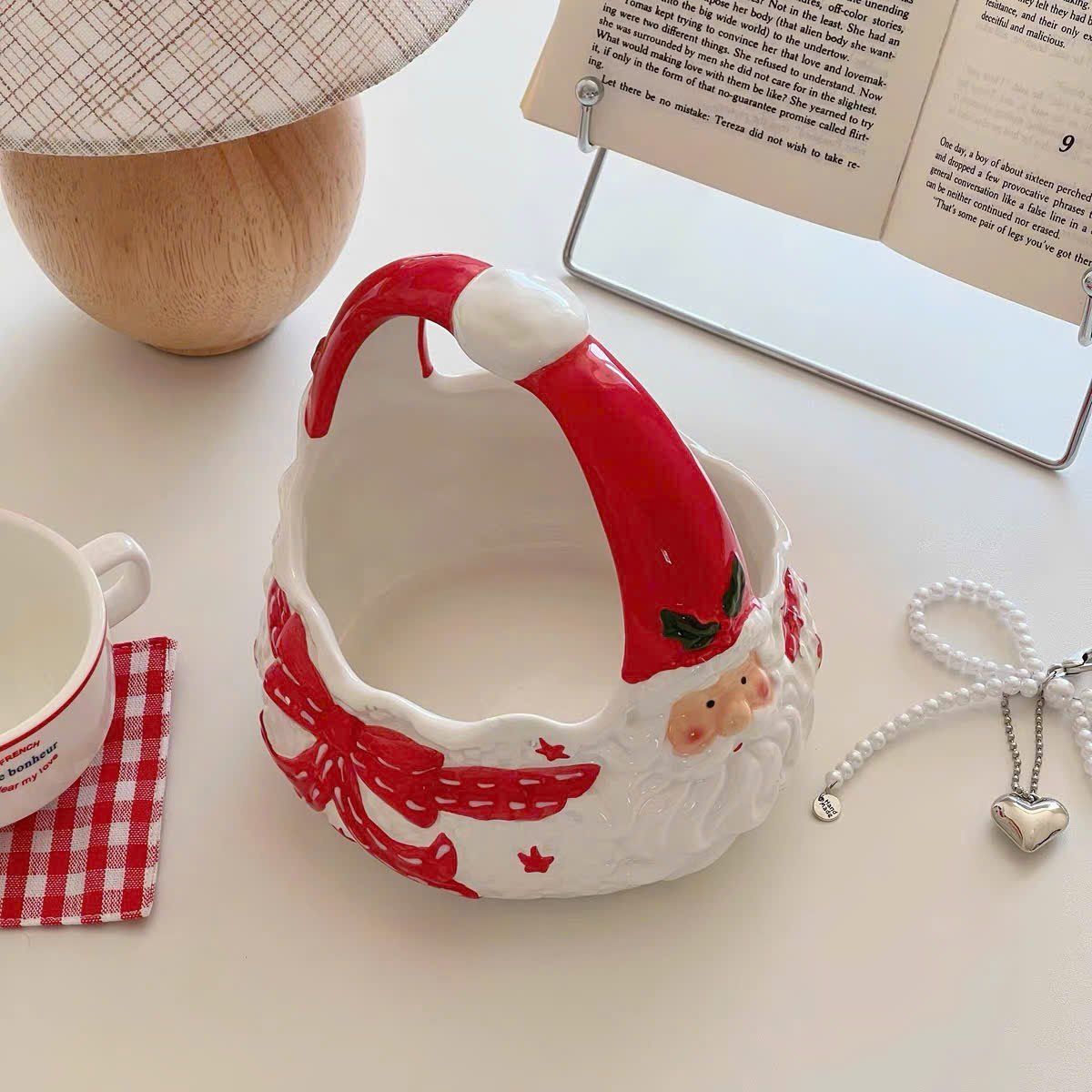Giỏ Santa Gốm Đựng Kẹo