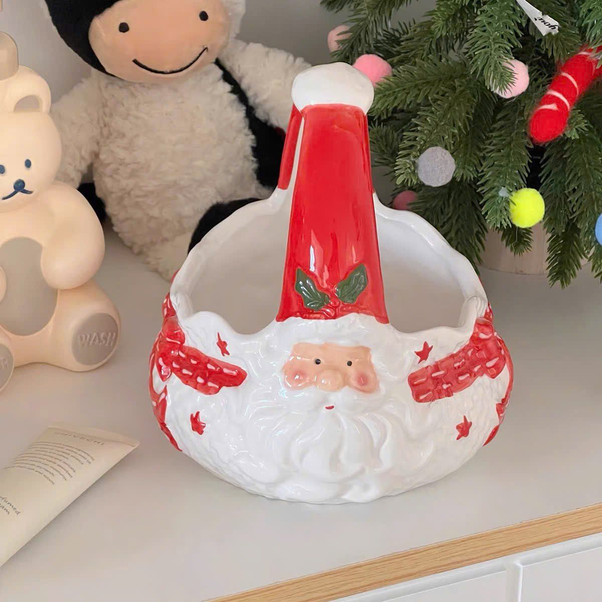 Giỏ Santa Gốm Đựng Kẹo