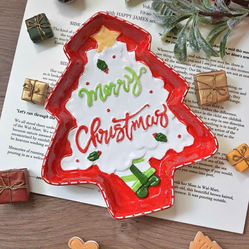 Đĩa Cây Thông Merry Christmas