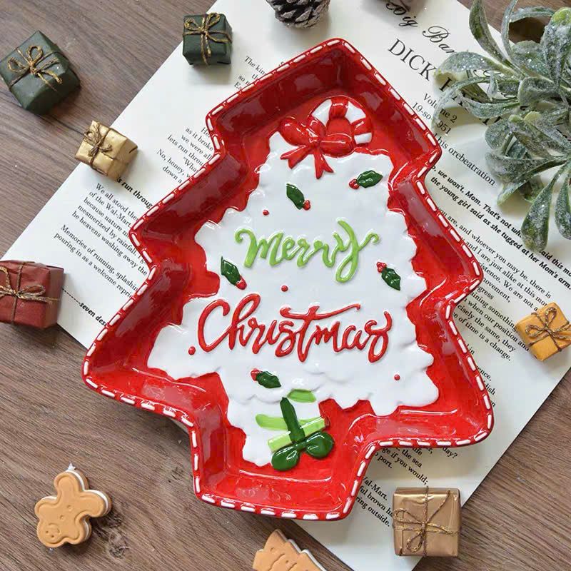 Đĩa Cây Thông Merry Christmas