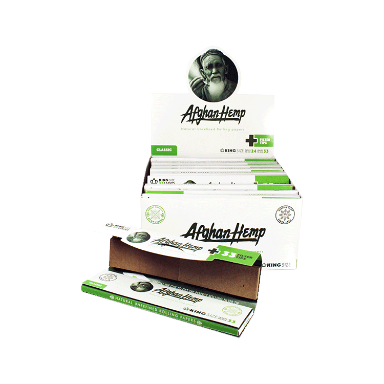Giấy Quấn Afghan Hemp Có Sẵn Tip