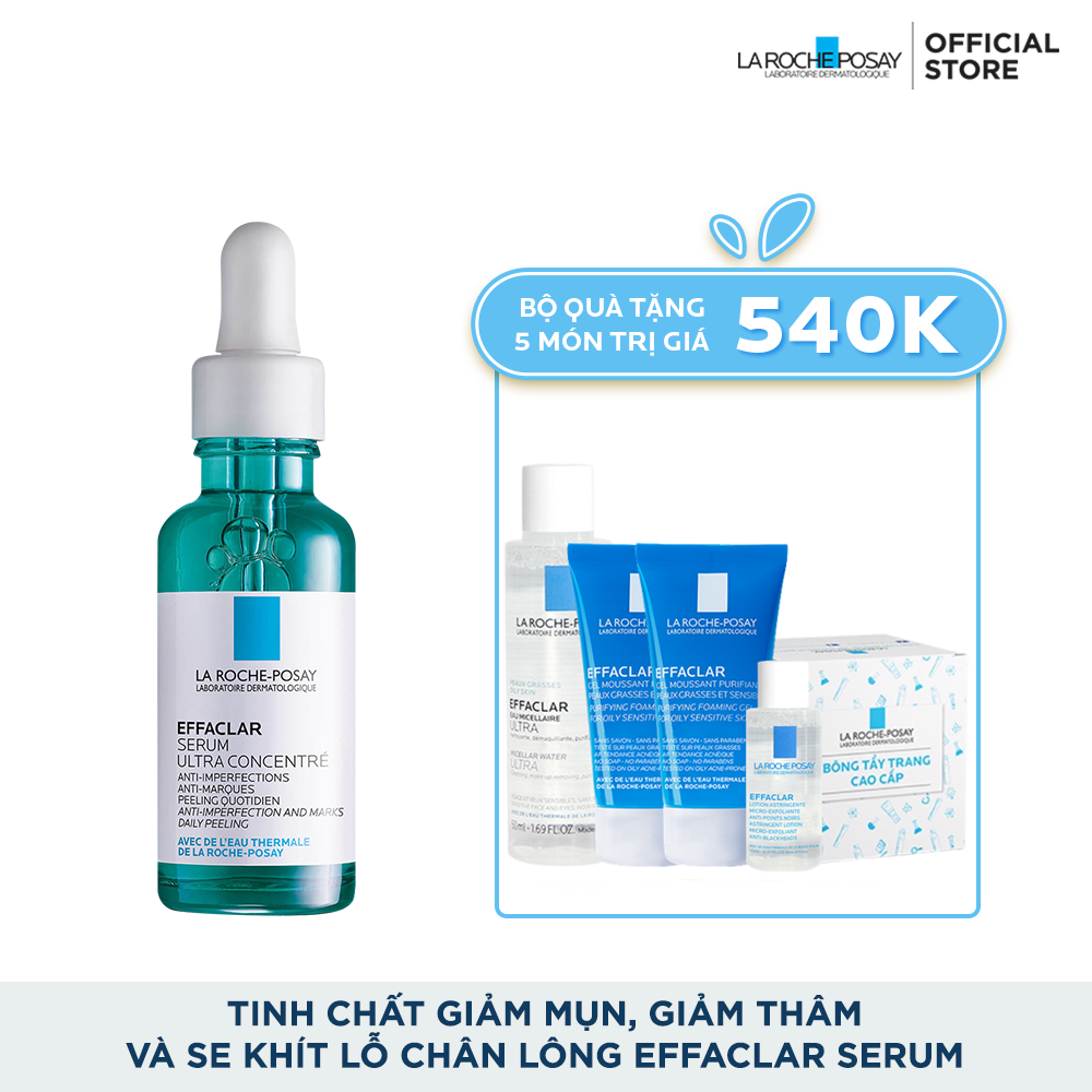 TINH CHẤT GIẢM MỤN, GIẢM THÂM VÀ SE KHÍT LỖ CHÂN LÔNG EFFACLAR SERUM