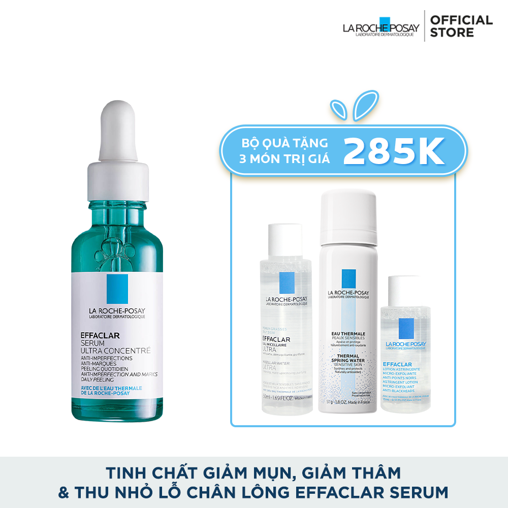 TINH CHẤT GIẢM MỤN, GIẢM THÂM & THU NHỎ LỖ CHÂN LÔNG EFFACLAR SERUM