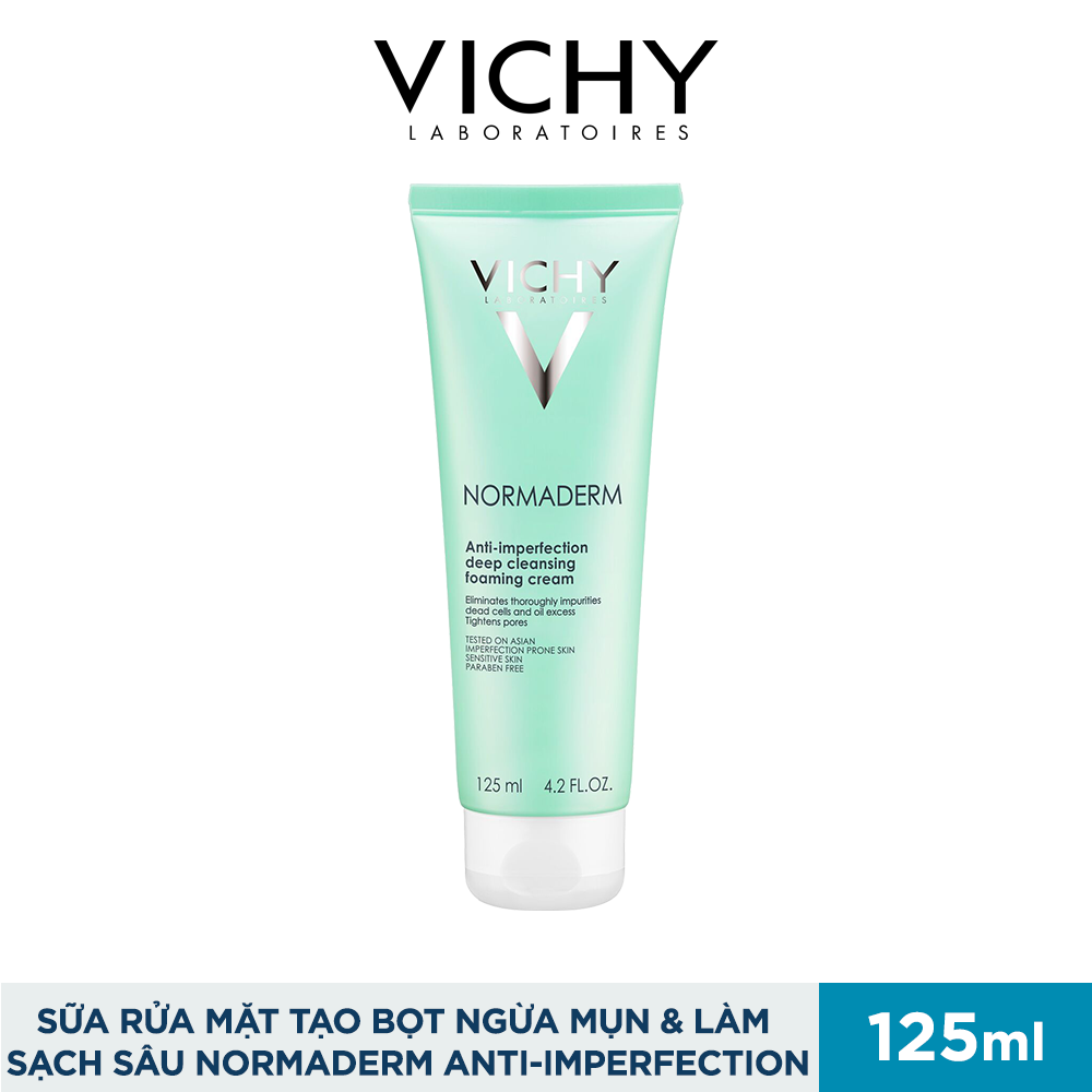 Sữa Rửa Mặt Tạo Bọt Ngừa Mụn & Làm Sạch Sâu Normaderm Anti-Imperfection Deep Cleansing Foaming Cream 125ml