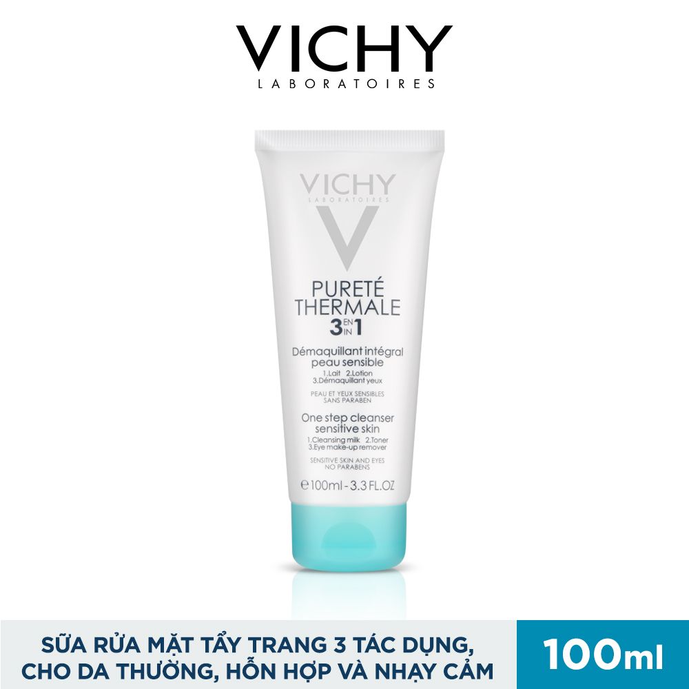 Sữa Rửa Mặt Tẩy Trang 3 Tác Dụng Dành Cho Da Thường, Hỗn Hợp Và Nhạy Cảm 100ml