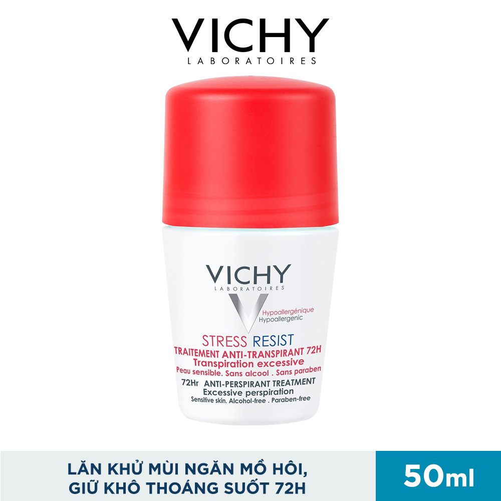 Lăn Khử Mùi Ngăn Mồ Hôi, Giữ Khô Thoáng Suốt 72h Déodorant Detranspirant Intensif 50ml